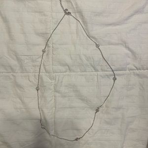 Touchstone crystal 15” silver necklace SWAROVSKI